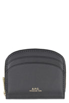 LZZ A.P.C. DEMI LUNE MINI LEATHER WALLET