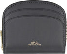 LZZ A.P.C. DEMI LUNE MINI LEATHER WALLET