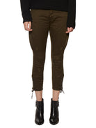 Green DSQUARED2 CARGO COTTON TROUSERS