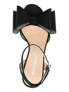 SATINBLACK MACH & MACH LE CADEAU SATIN PUMPS