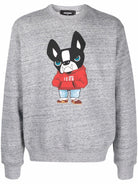 860M DSQUARED2 PRINTED COTTON SWEATSHIRT