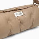 T2070 MAISON MARGIELA  BEIGE LEATHER GLAM SLAM PILLOW BAG