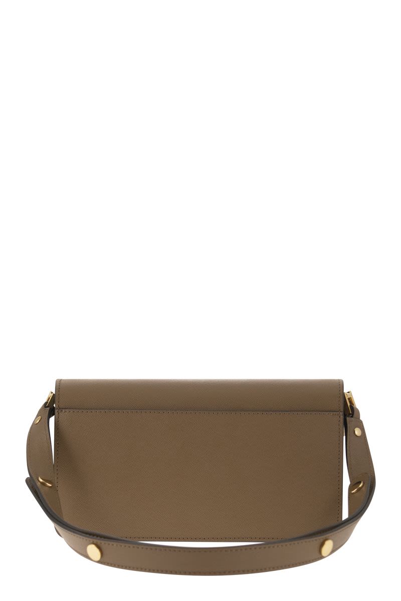 Trunk Small Leather Shoulder Bag in Brown - Marni