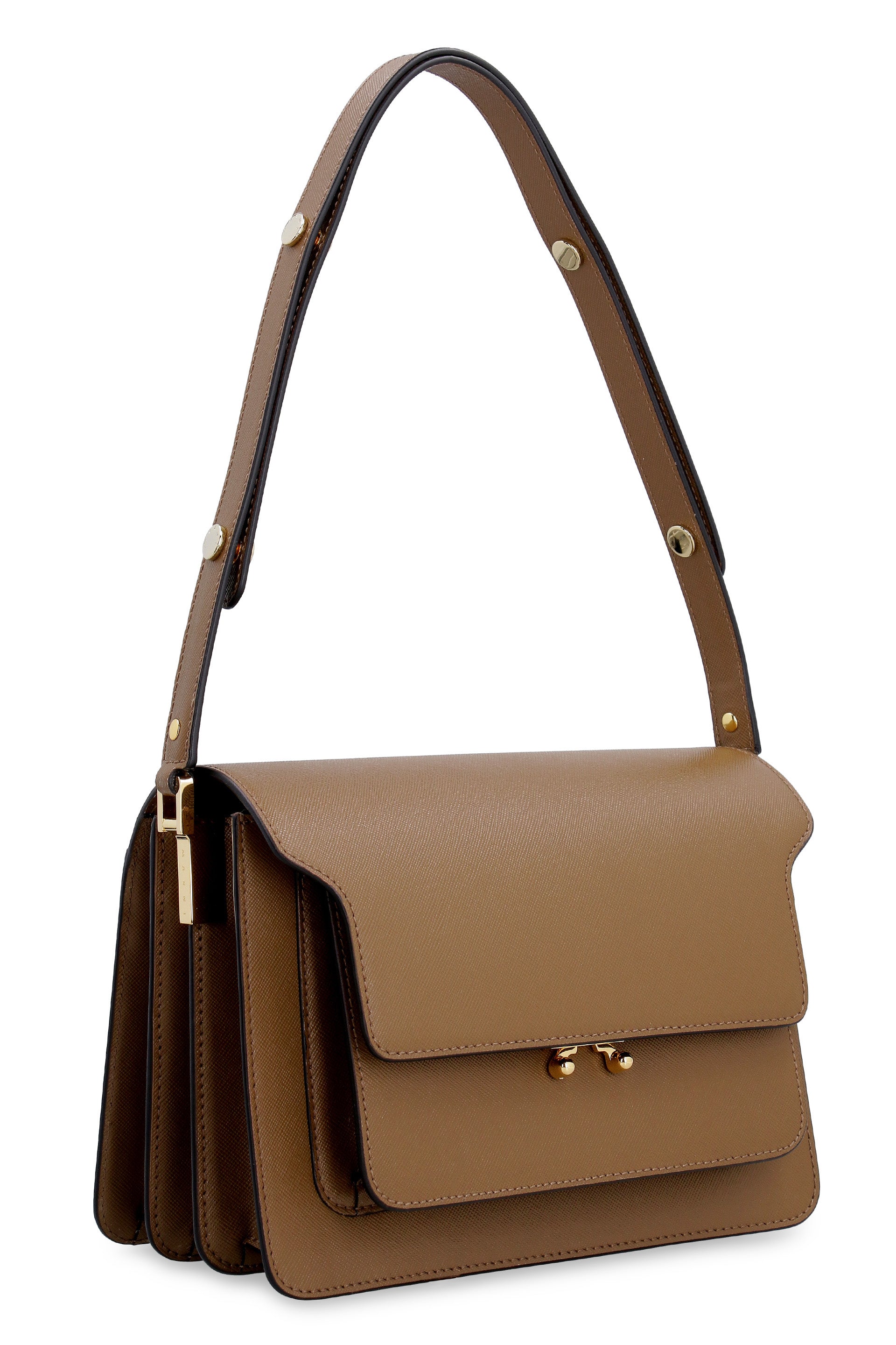 Marni Trunk Bag In Mono-Coloured Saffiano Calfskin