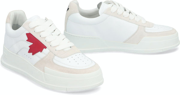 Dsquared2 Canadian Leather Low-Top Sneakers | LOZURI