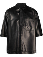 0NO VALENTINO LEATHER SHIRT / TOP