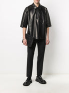 0NO VALENTINO LEATHER SHIRT / TOP