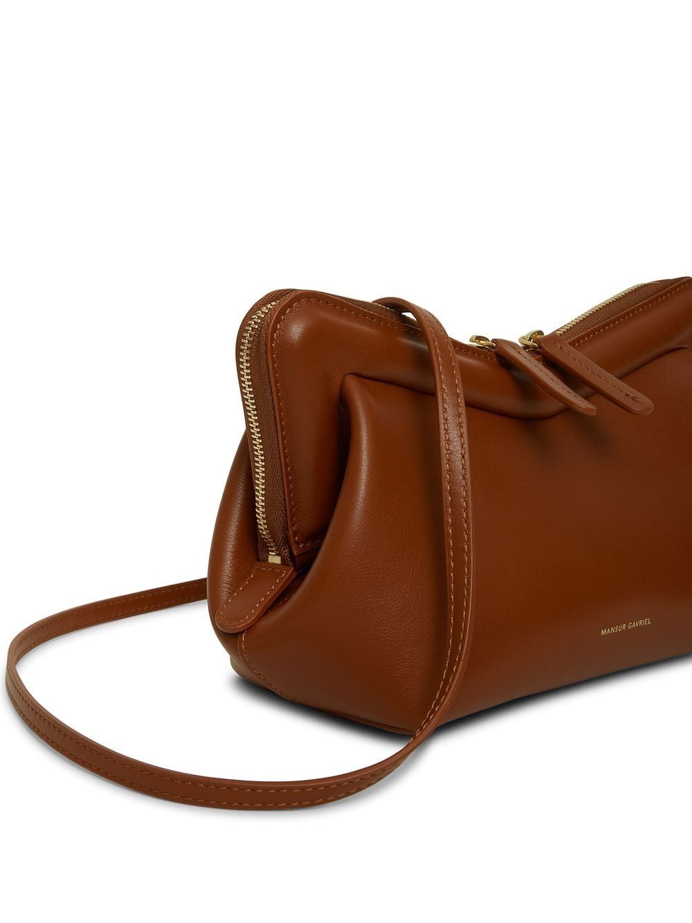 Mansur Gavriel mini M Frame shoulder bag - Brown