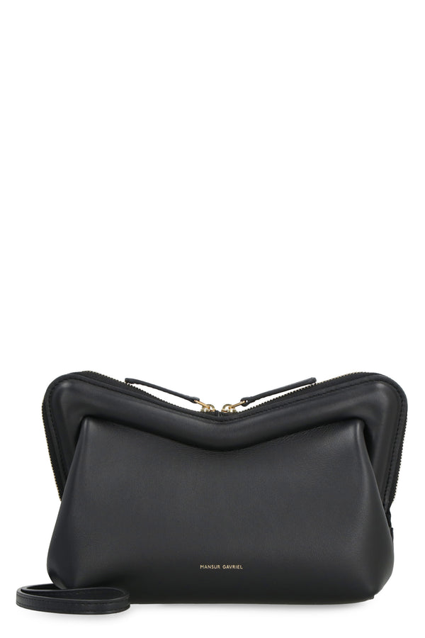 Mansur Gavriel Small Zip Tote - Black/Flamma