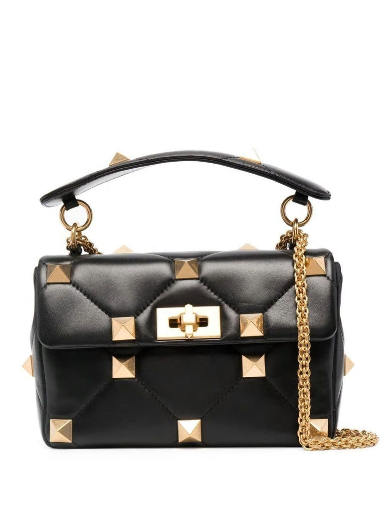 VALENTINO GARAVANI: Locò smooth leather bag - Black