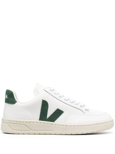 Veja V-12 Leather White Cyprus Sneakers - Side