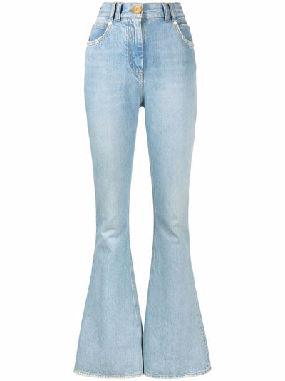 6FC BALMAIN Bootcut monogen jeans. POCKET