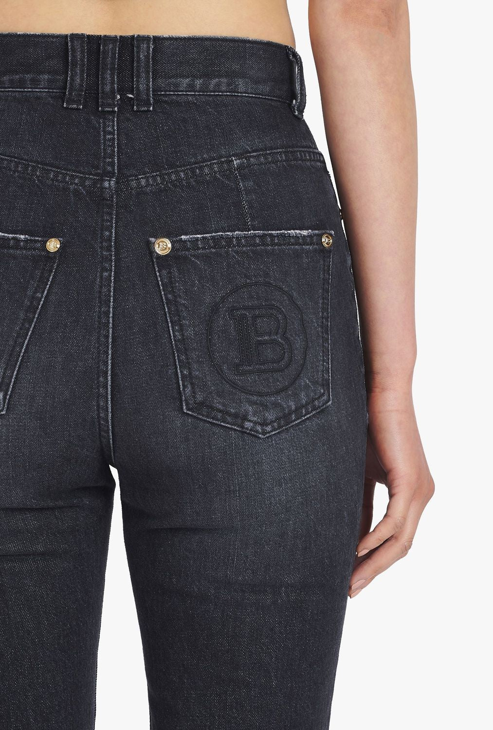 0PC BALMAIN Degraded bootcut jeans