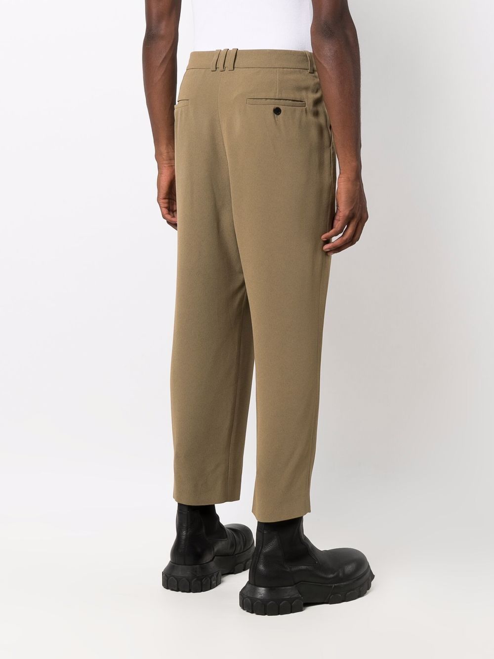 8AD BALMAIN SIDE FOLDED CREPE PANTS