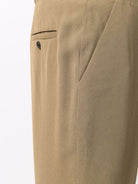 8AD BALMAIN SIDE FOLDED CREPE PANTS