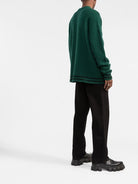 7PA BALMAIN BUTTONED CASHMERE CREWNECK